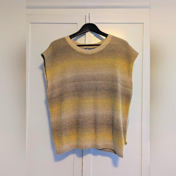 Garcia Yellow Ombre Sleeveless Knit Top Size XL - Picture 1 of 4